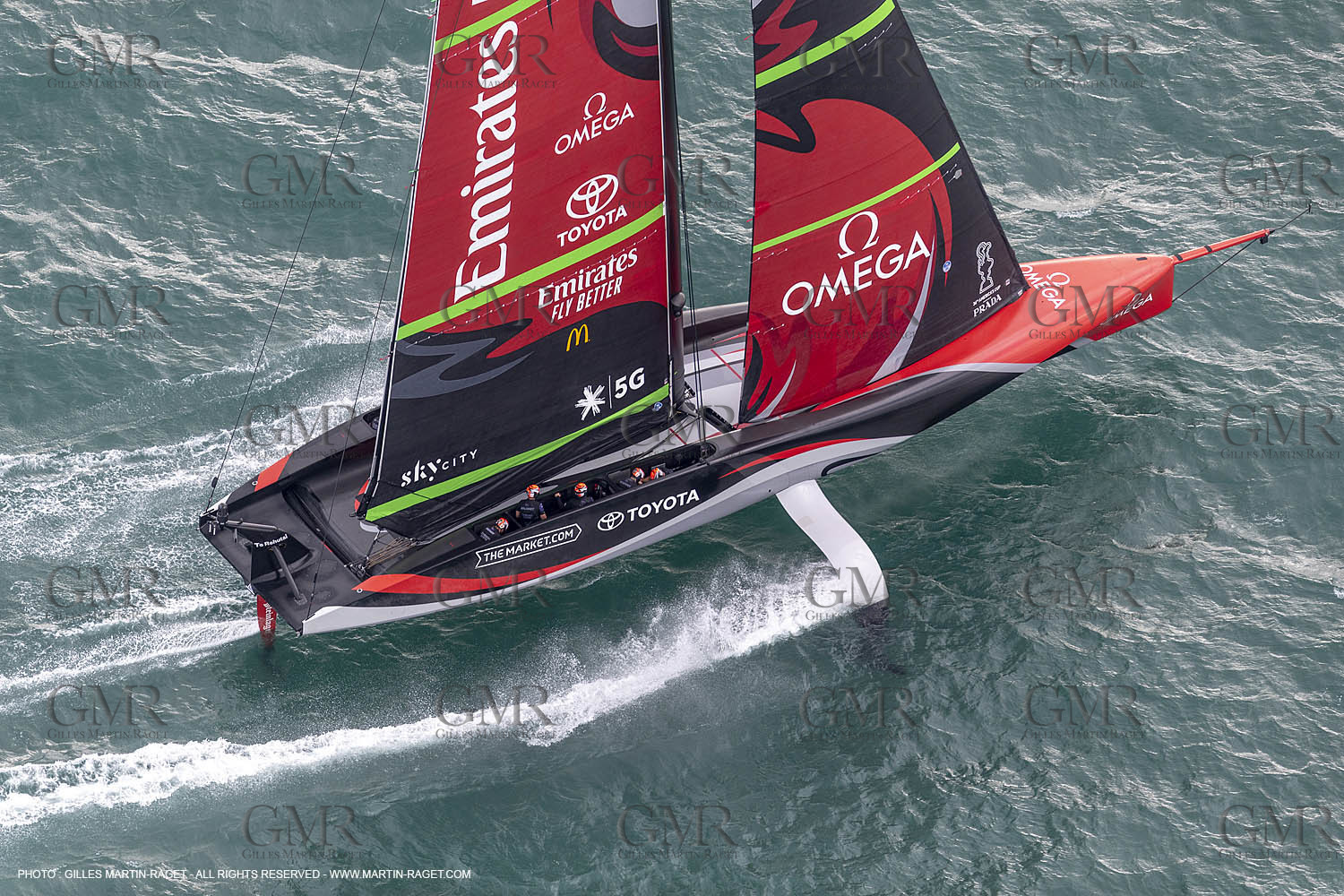 10 12 2020 - Auckland (NZL) - 36th America's Cup - Practice Sessions - Day 2 - Emirates Team New Zealand