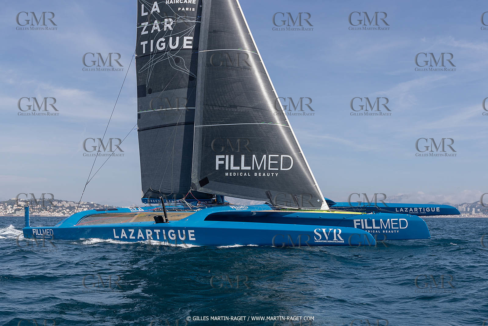 18 05 2022, Marseille (FRA), APremière navigation du trimaran Ultim SVR LAZARTIGUE à Marseille