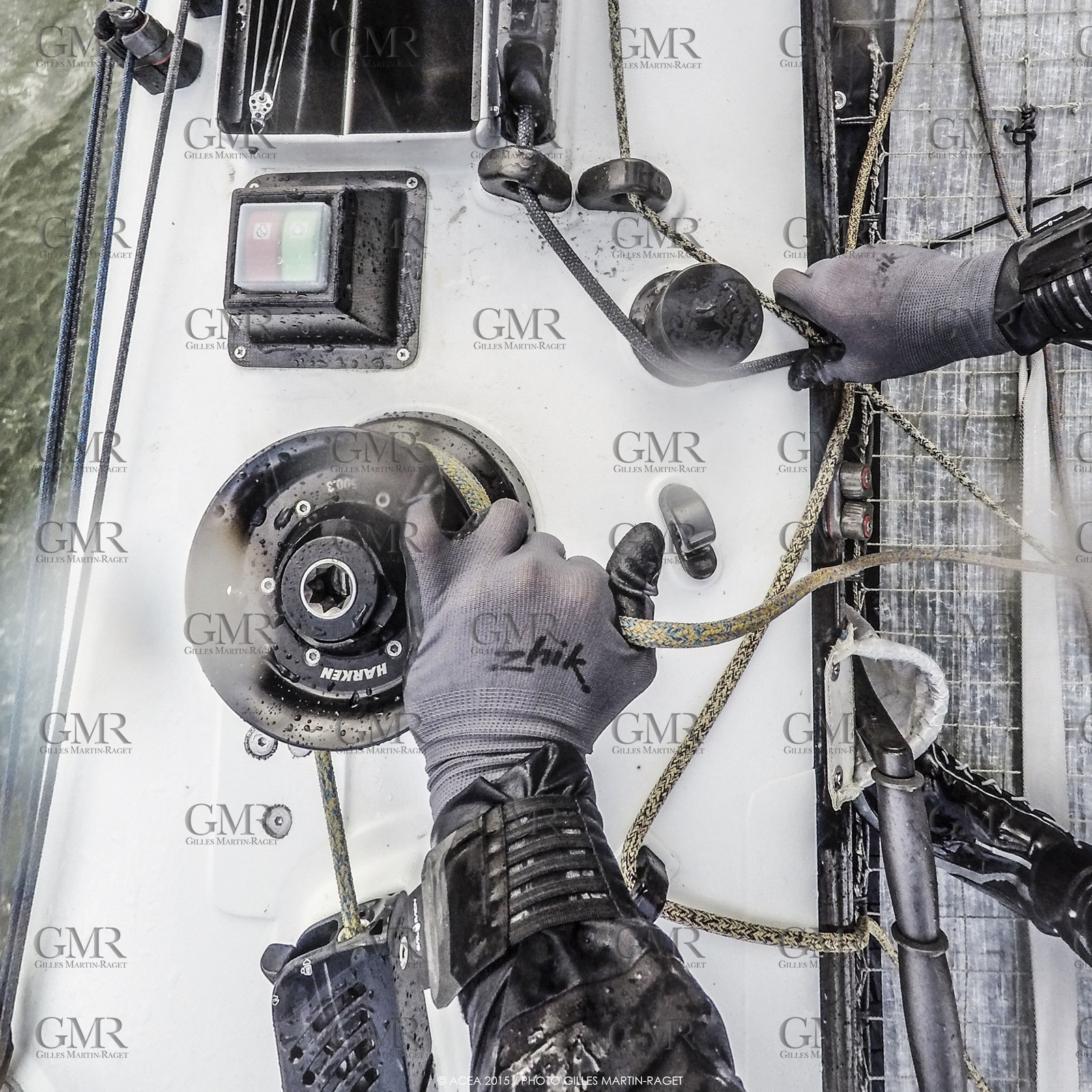 27 08 2015, Göthenburg, (SWE), 35th America's Cup, Louis Vuitton America's Cup World Series Göthenburg 2015, Tech Day, Onboard ORACLE TEAM USA with Joe Newton