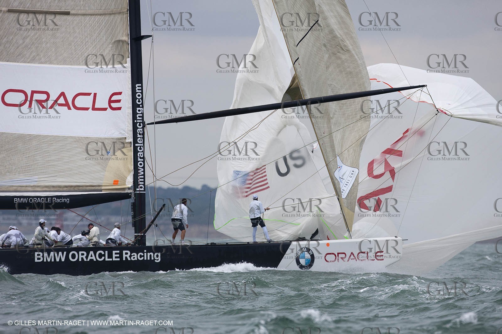 03 08 2010 - Cowes (UK, IOW) - The 1851 Cup -  BMW ORACLE Racing - Day 1.