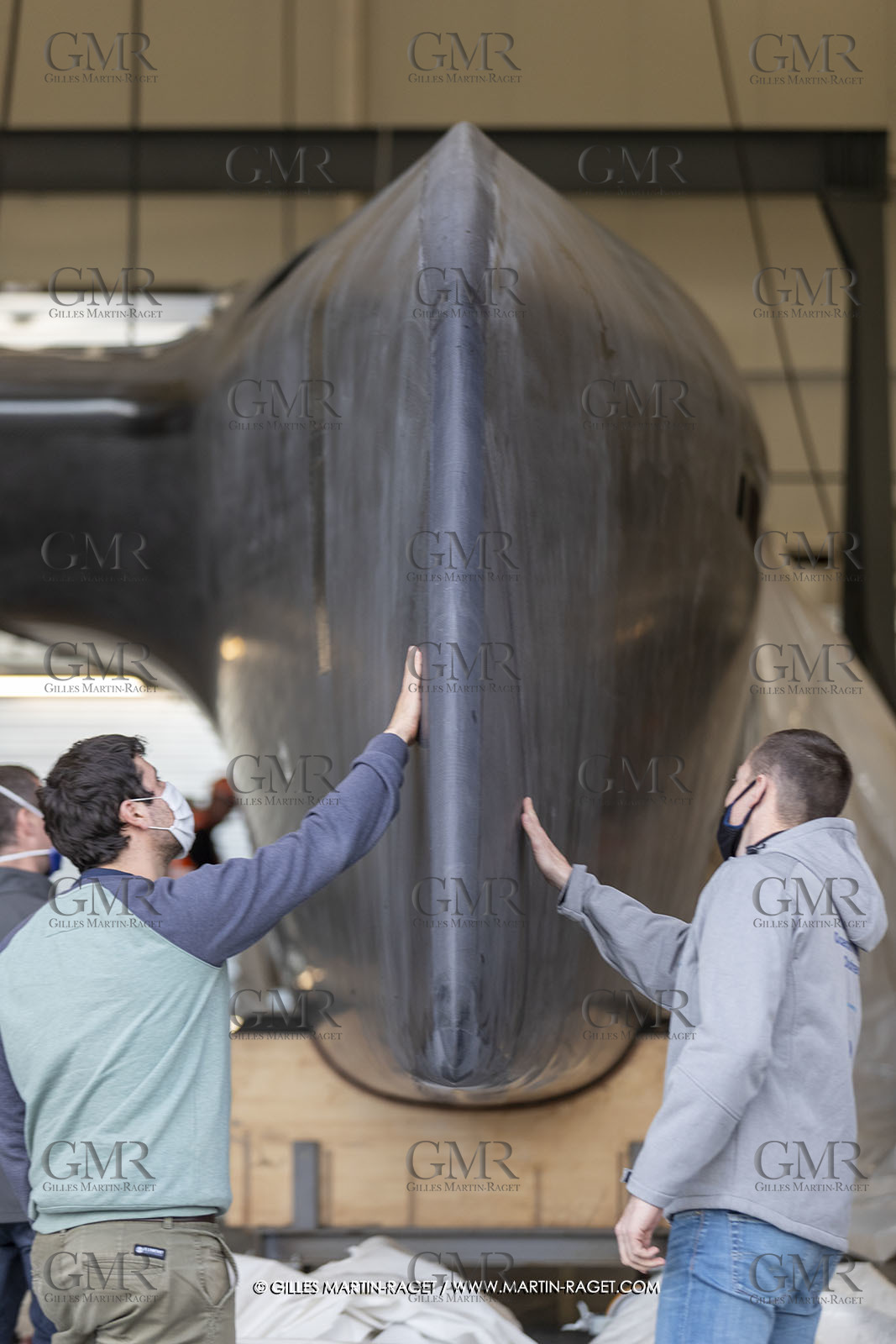 15 02 2022, La Grande Motte (FRA), Gunboat 80  1 hulls delivery