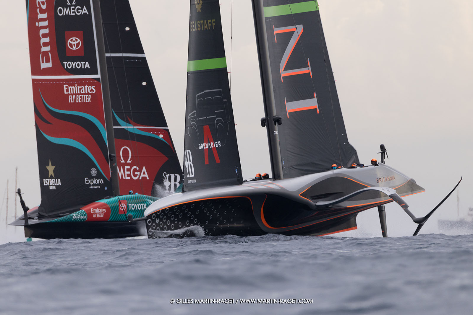 18 10 2024, Barcelona (ESP), Louis Vuitton 37th America's Cup, Final Match, Race Day 5, Race 7