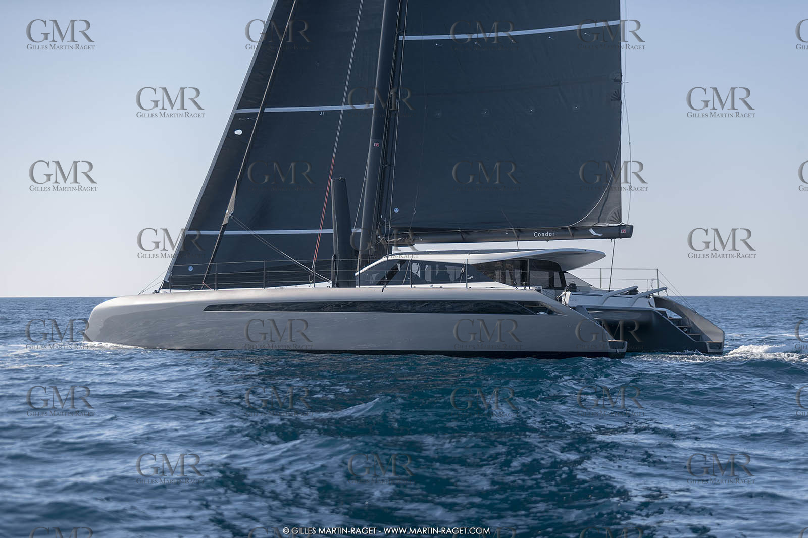 16 02 2019, Porquerolles (FRA,83), Gunboat 68 sail testing  3