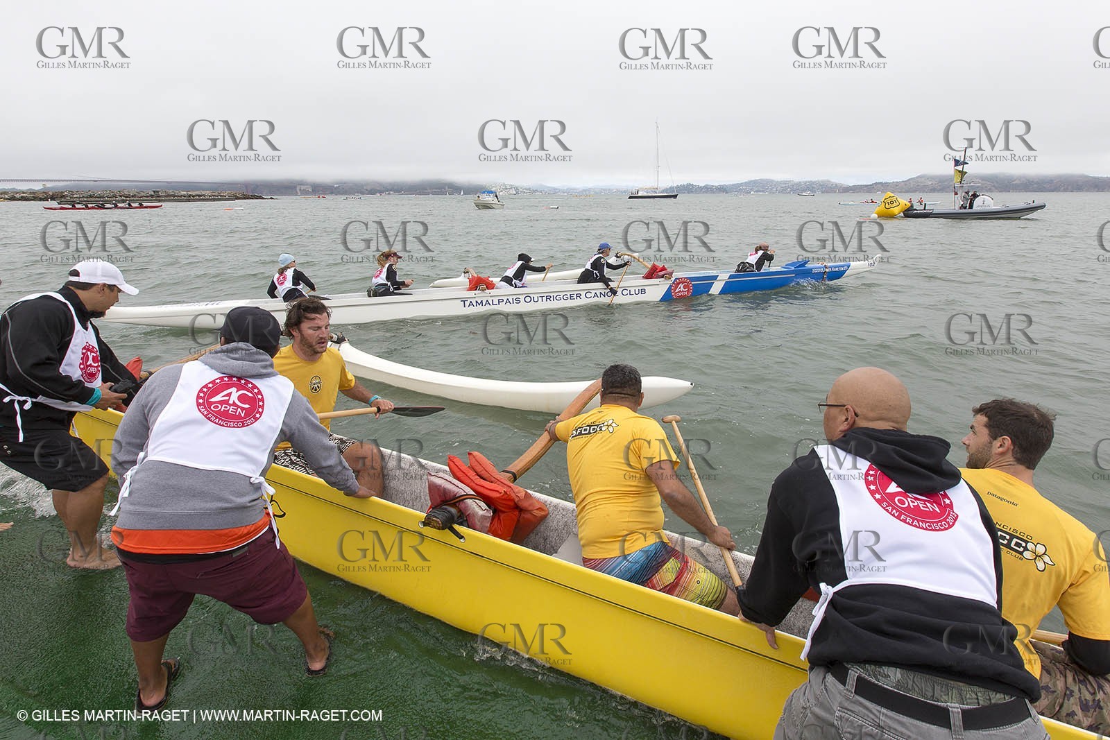 10 08 2013 - San Francisco (USA,CA) - 34th America's Cup - AC Open - Outrigger Canoe Races et Hula Danceperformance at Marina Green Village