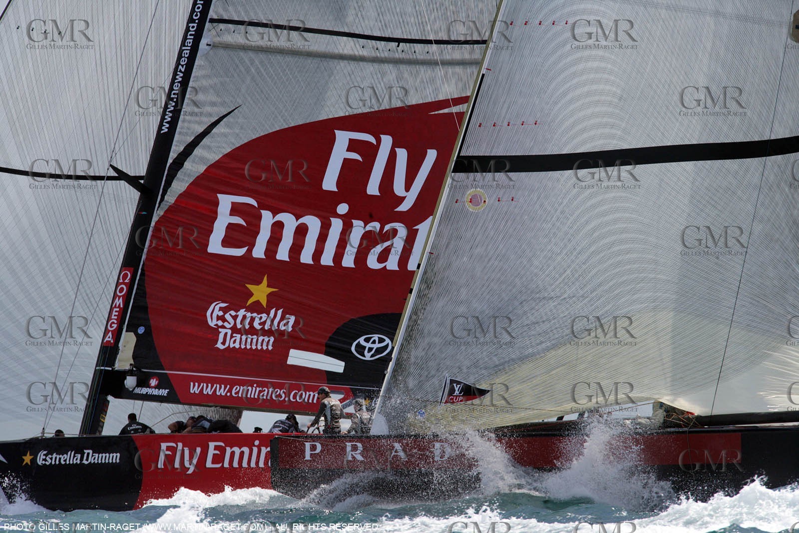 01 06 2007-Valencia (Spain)- 32nd America's Cup - Louis Vuitton Cup Final - Day 1
