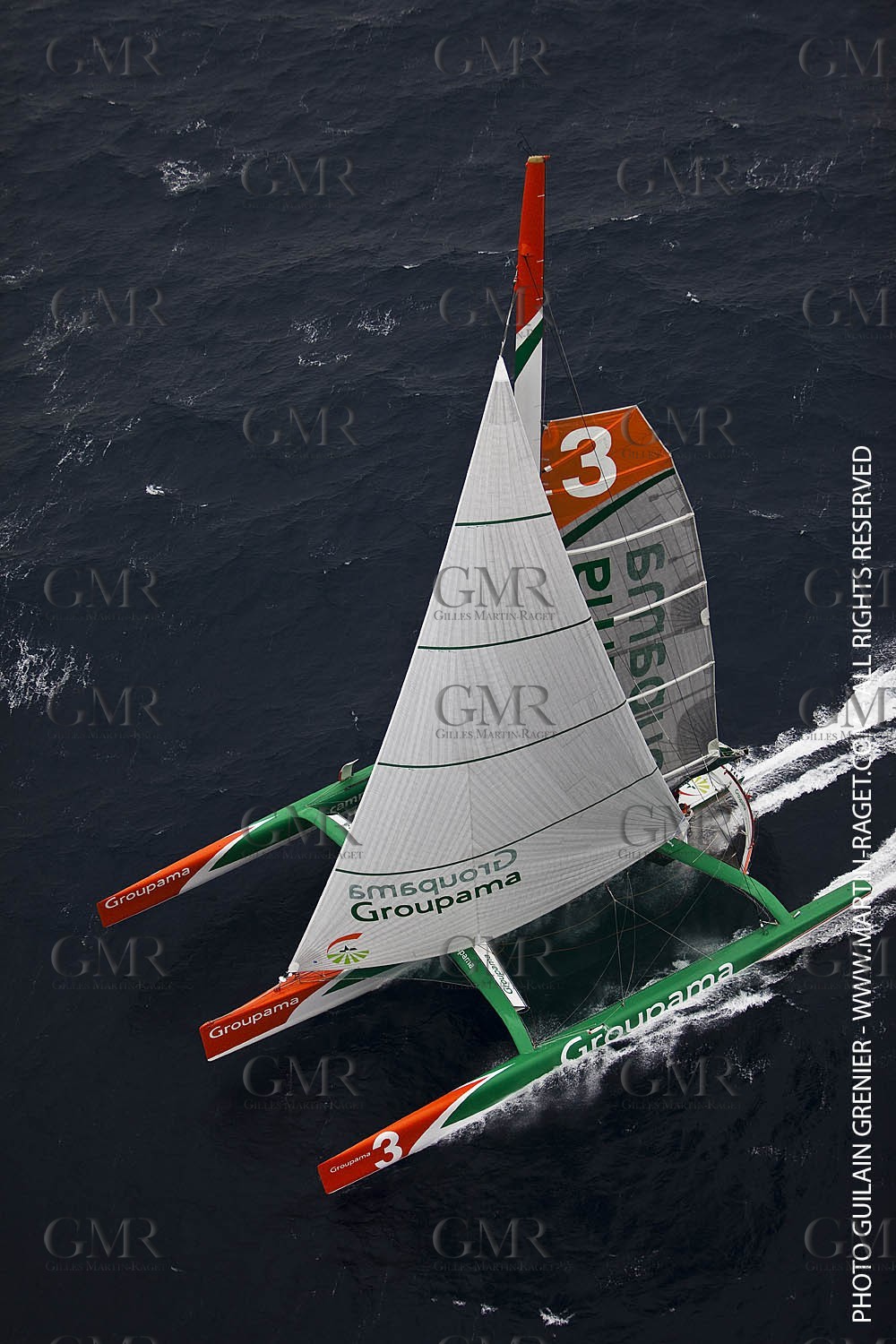 05 14 09 - Marseilles - Mediterranean Record - Groupama 3 - Franck Cammas - G Class - Start from Marseilles to Carthage (Tunisia)