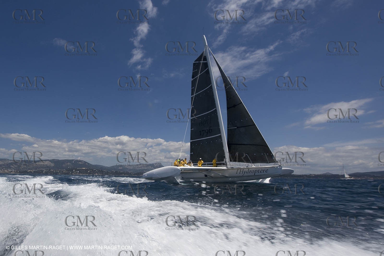 14 06 2008 - Toulon-Hyères (FRA,83) - 50 knots record attempt trials by l'Hydroptère