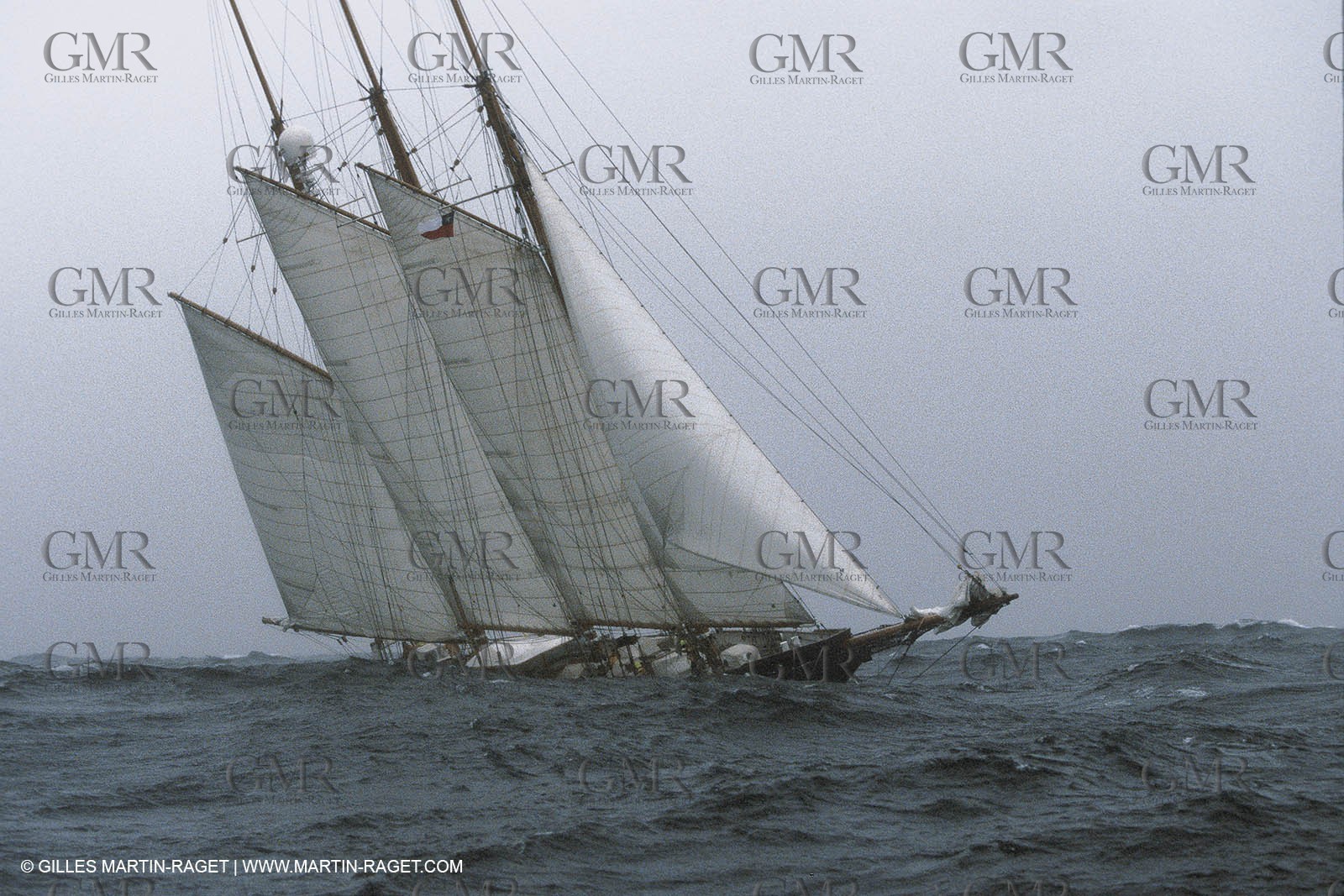 Classic yachts - Shenandoah at Cape Horn