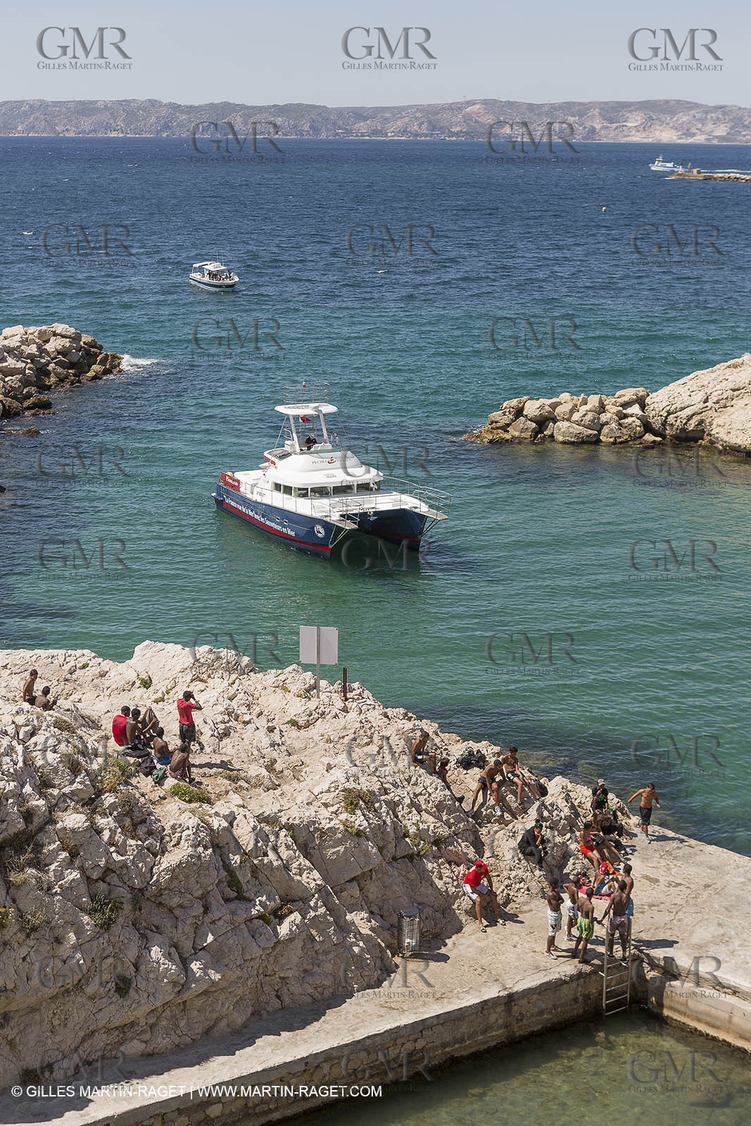 16 07 2012 - Marseille (FRA,13) - Pêcheur d'Images, Philip Plisson boat, in Marseille bay.