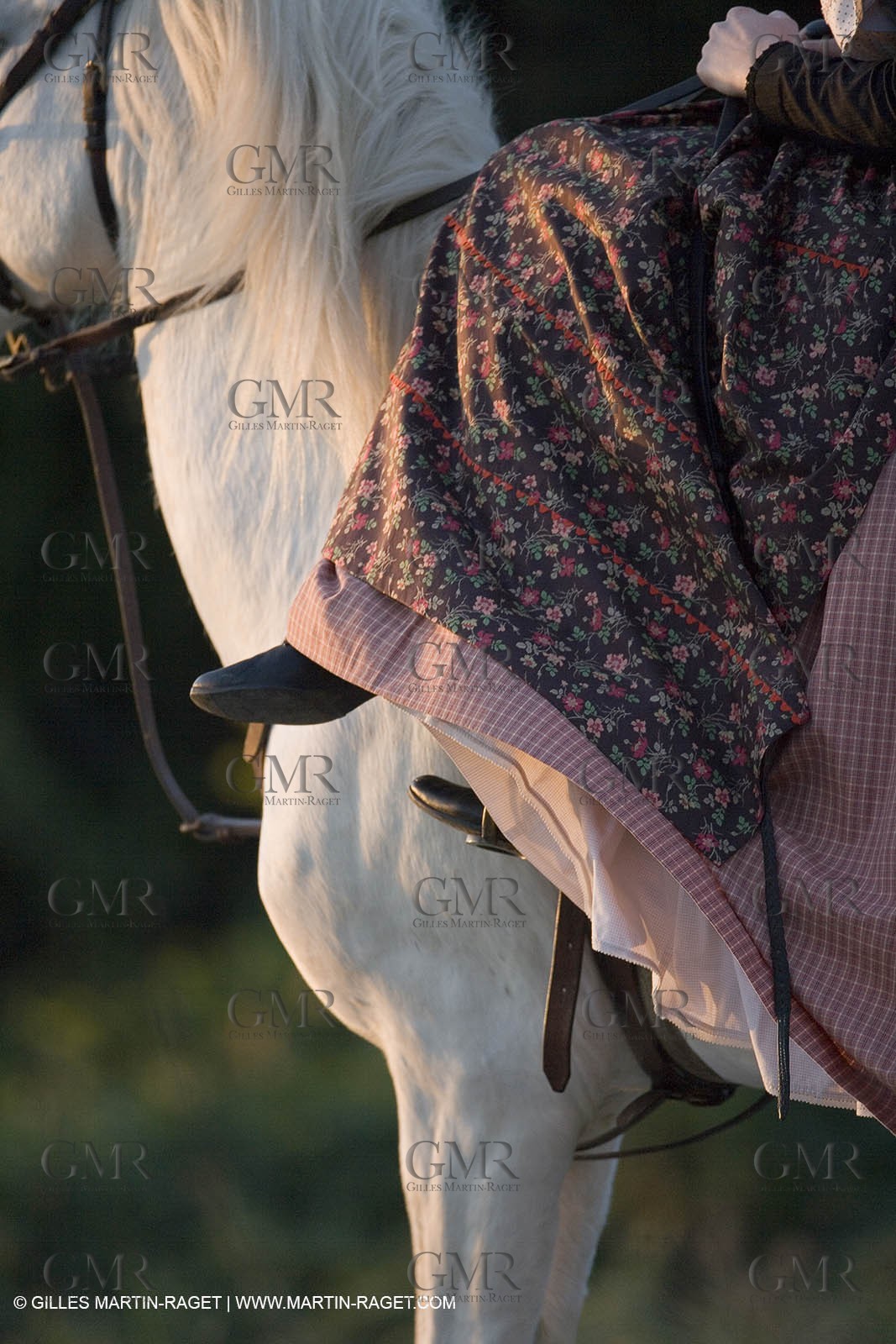 23 02 2007 - Arles, Nathalie Chay, Queen of Arles - Amazone horse riding
