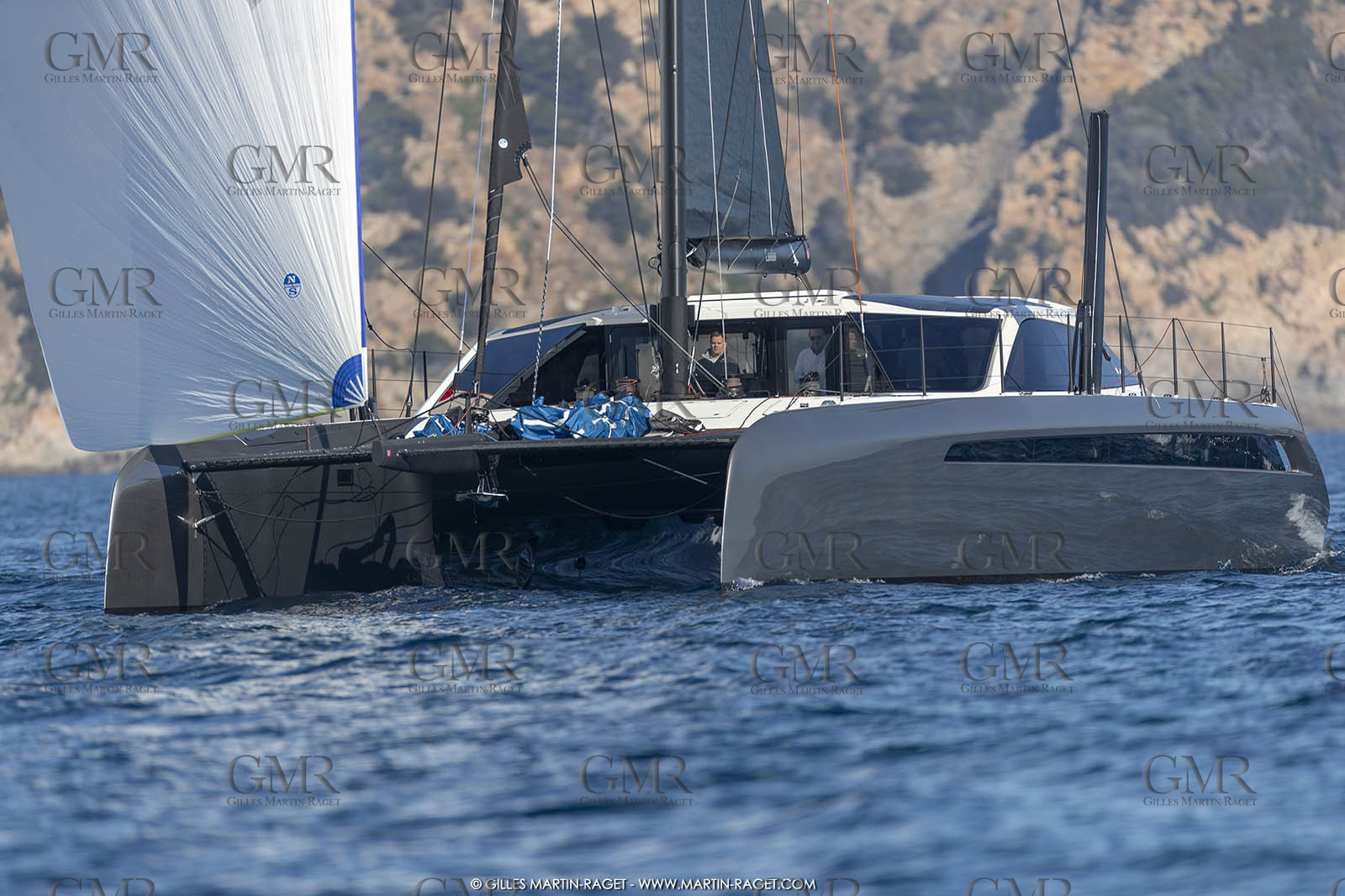16 02 2019, Porquerolles (FRA,83), Gunboat 68 sail testing  3