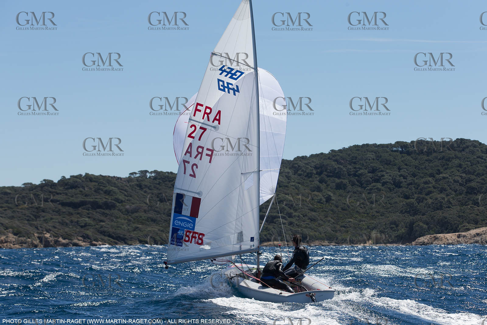 25 04 2016, Hyères (FRA,83), Jeux Olympiques Rio 2016, voile, 470, Sofian Bouvet   Jeremie Mion, SFS Voile