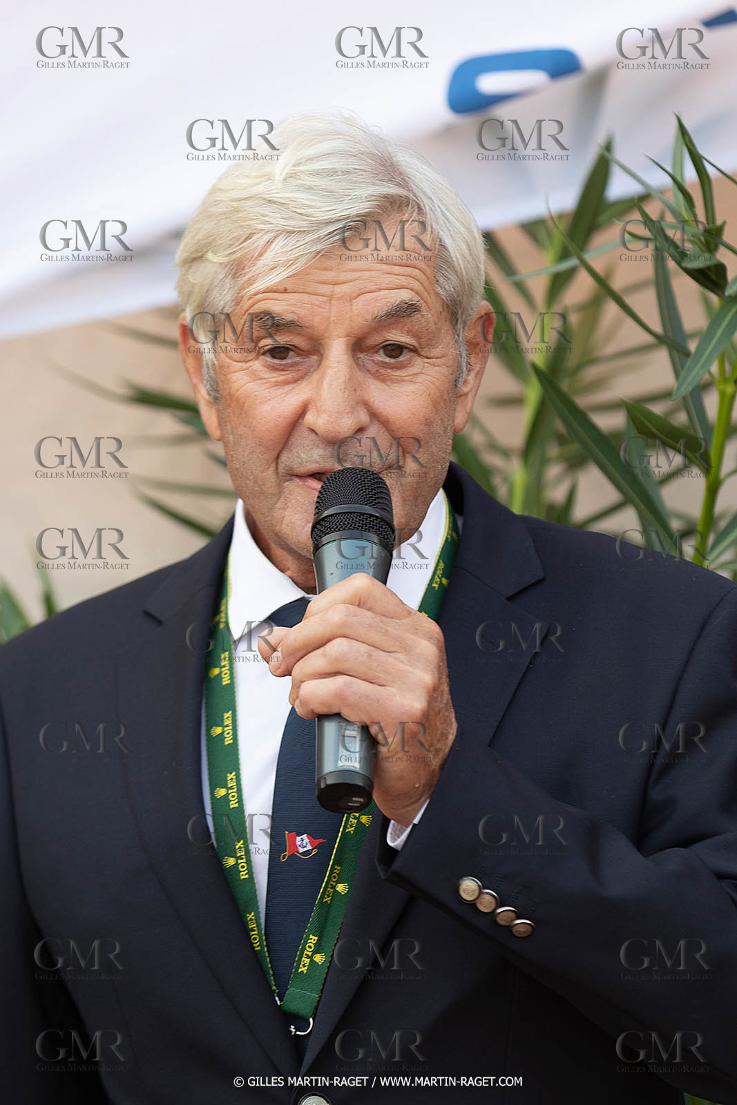 26 09 2021, Saint-Tropez (FRA,83, Voiles de Saint-Tropez 2021, inauguration du village, Pierre Roinson, (pdt Société Nautique de Saint-Tropez)