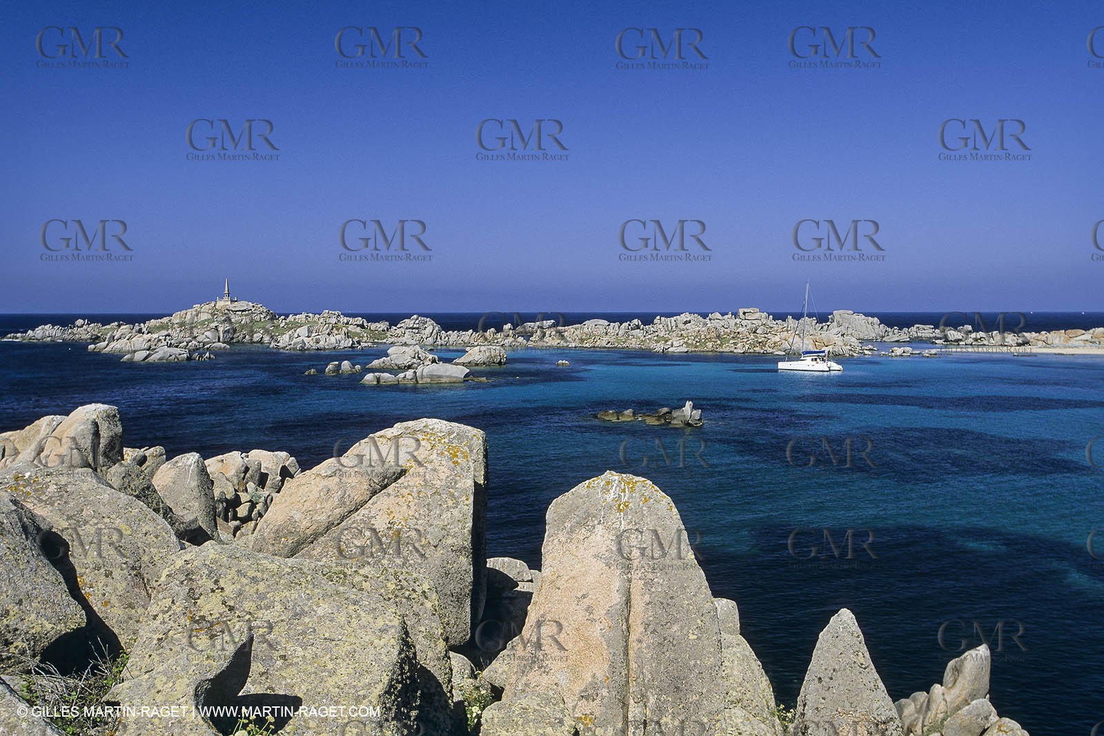 Sailing, cruising, multihull at the mooring