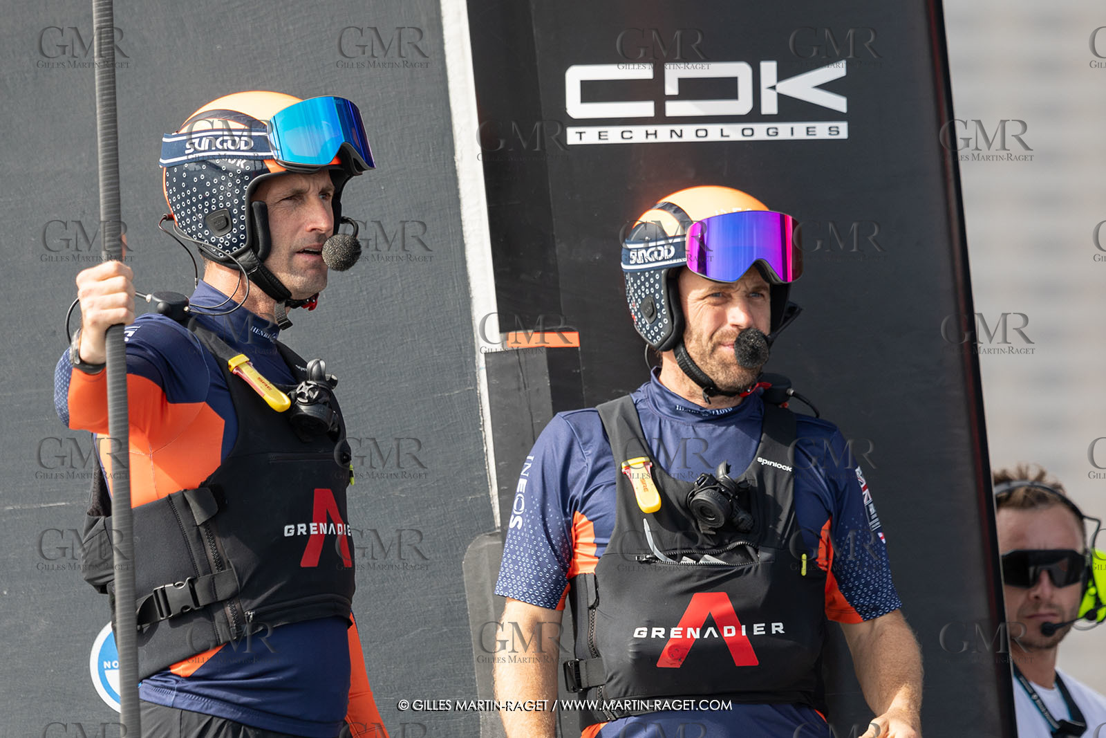 13 10 2024, Barcelona (ESP), Louis Vuitton 37th America's Cup, Final Match, Race Day 2, Ben Aisinlie et Leigh McMillan