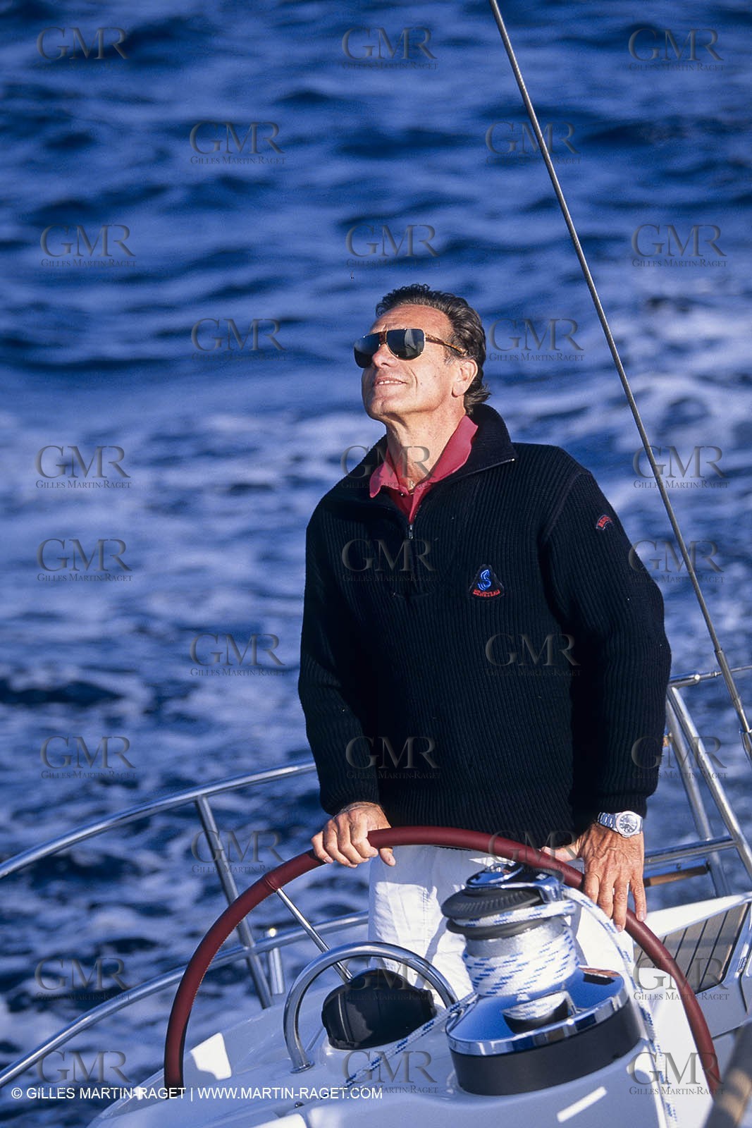 Sailing, cruising, people, only one man